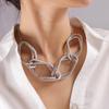 Collar minimalista para mujer, cadena para el cuello, diseño de moda online.