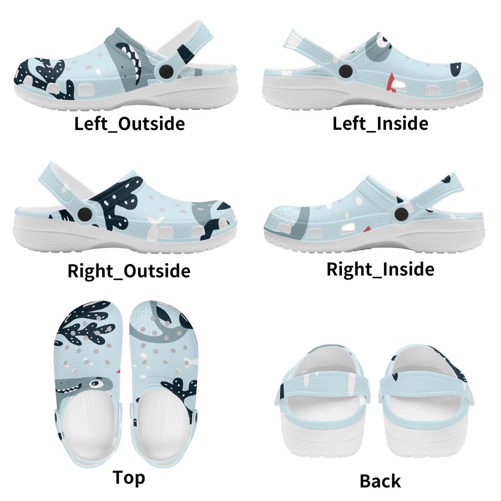 Cute Printed EVA Clogs for Women Men Lightweight Breathable Slip On Casual Shoes Soft Sole Summer Sandals Daily Comfort Wear