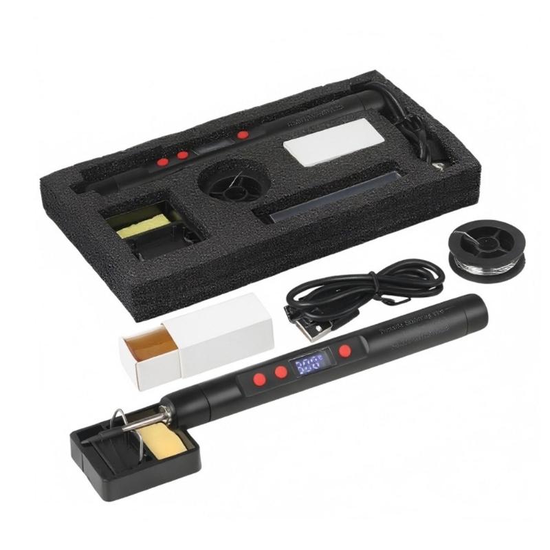 Wireless Battery Soldering Iron With Intelligent Temperature Control up to 420℃ For Mobile Phone Repair Home Use