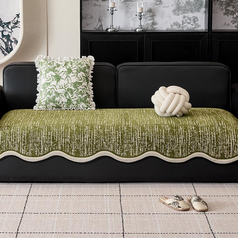 Four Seasons Universal New Sofa Cushion One Piece Straight Row Cover High-End Combination Sofa Cushion Cover