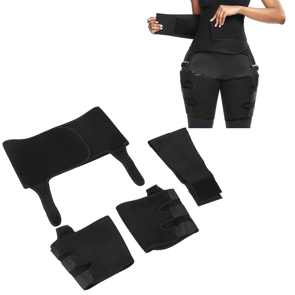 Women Waist Trainer Belt Sweating Waist Shaping Hips Leg Trainer Workout BeltS M
