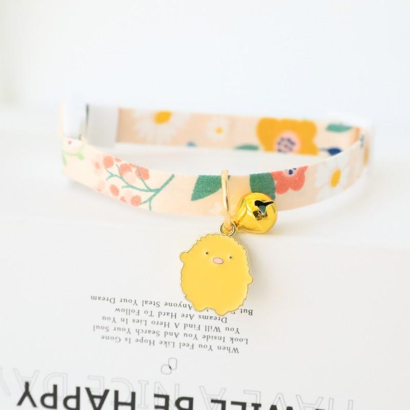 Colorful Cartoon Pet Collar With Bell Safety Buckle Cats Dogs Small Medium Pets