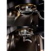 La Mellow Hybrid Portafilter 58mm for E61 Group Head Espresso Machines, Bottomless with Double Spout, Removable Blind Filter Basket Included