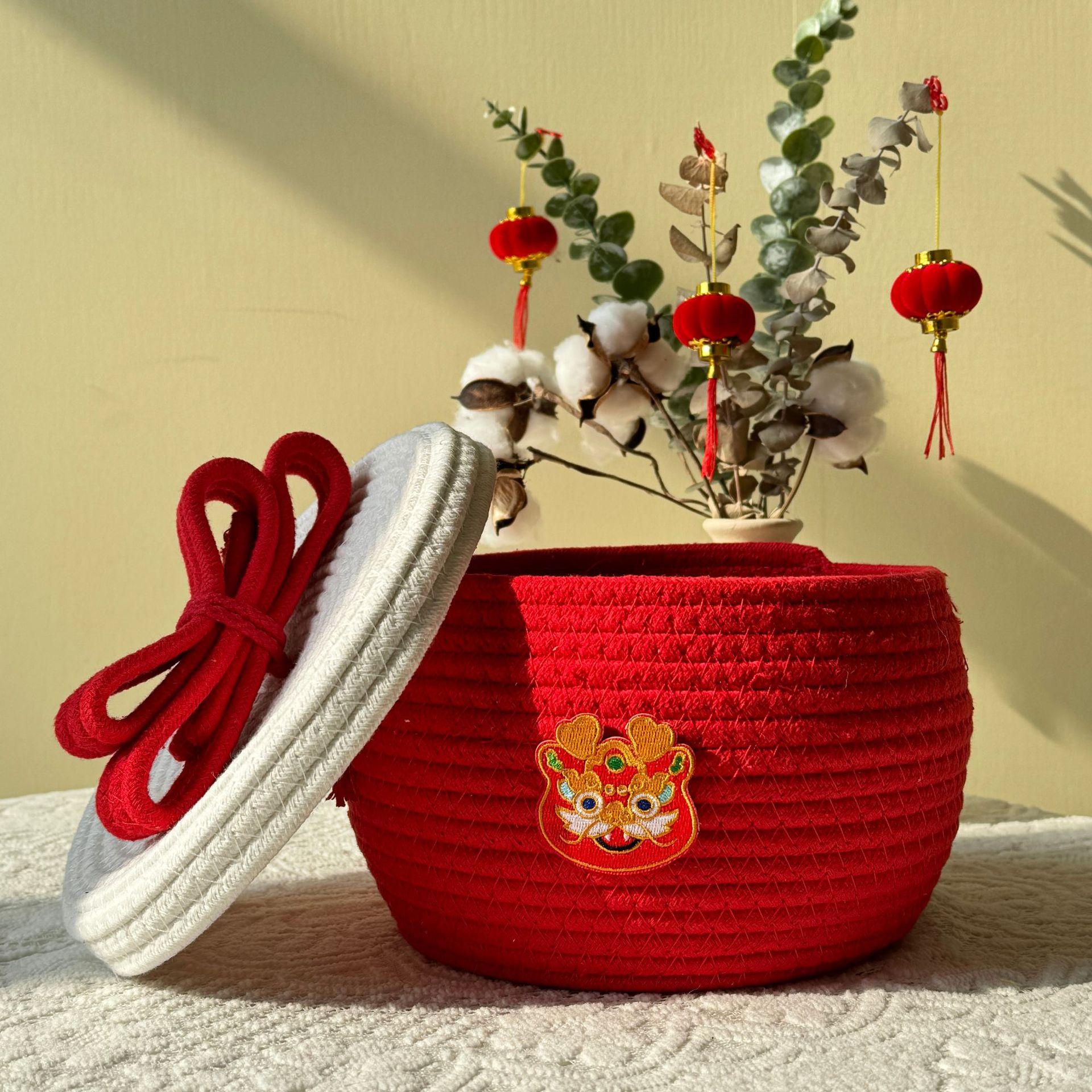 

Christmas Storage Basket Laundry Rope Basket For Christmas Festive Storage Bin For Women Kids Holiday Birthday Easter Valentines