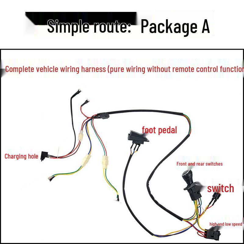 

Дитячий електромобіль Bluetooth 2.4G Комплект проводки: Аксесуари для іграшкової автомобільної траси для DIY