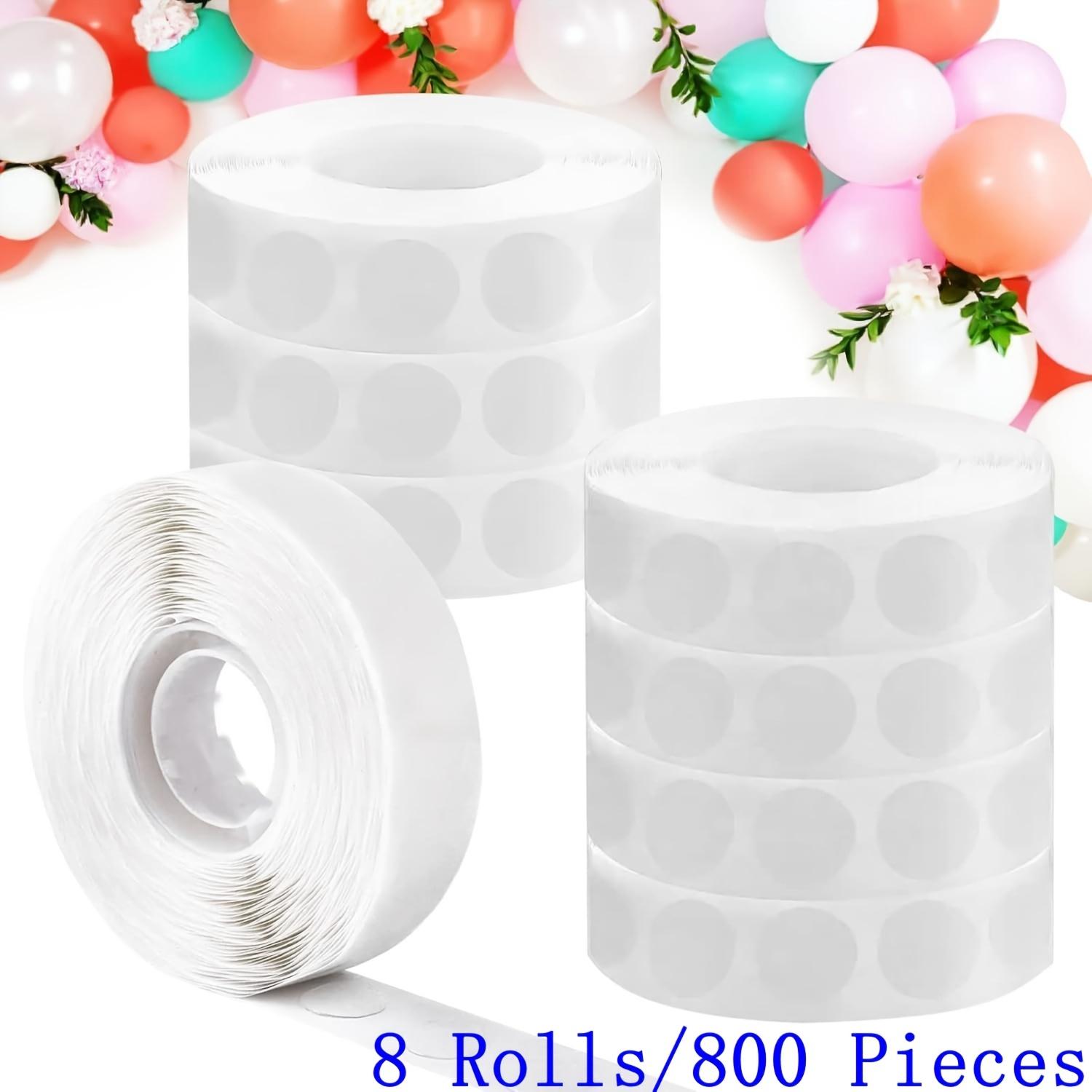 

800/1000pcs Transparent Polka Dot Double-sided Tape (Round Polka Dot/roll Of 100) Non-marking Dot Glue for Journal Decoration