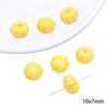 Yellow Hand-Painted Ceramic Cartoon Beads for DIY Bracelets, Necklaces, and Phone Chains