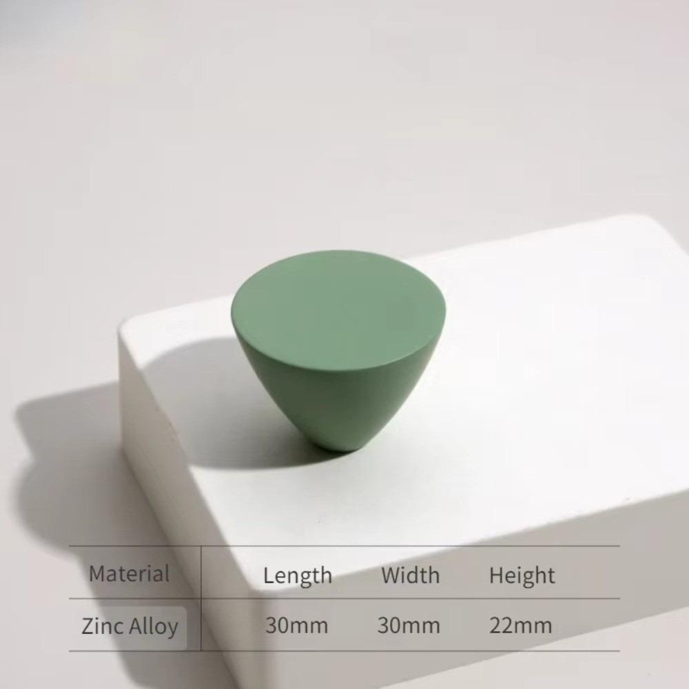 Zinc Alloy Furniture Handle Single Hole Conical Drawer Handle Colourful Cabinet Drawer Knobs Pulls For Cabinets Wardrobes