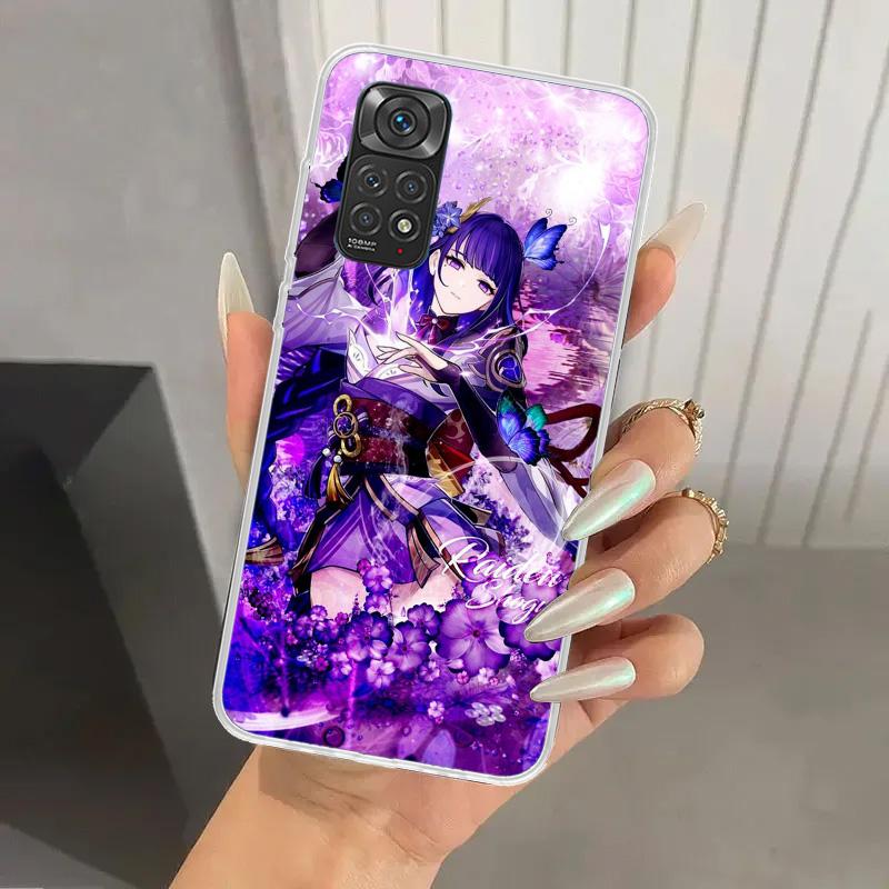 Raiden Shogun Genshin Impact Phone Case for Xiaomi Redmi Note 15 14 14S 13 12S 12 Pro 11S 11 Plus 11T 11E 10S Soft Funda Print S