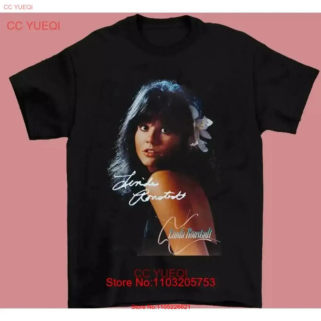 Vintage Linda Ronstadt Black All Size T Shirt Designer Clothes Breathable Slightly Soft Stylish Homme Vintage