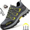 Breathable Safety Shoes Men Women Work Sneakers Steel Toe Work Safety Boots Anti-Smash Mesh Work Shoes Security Footwear