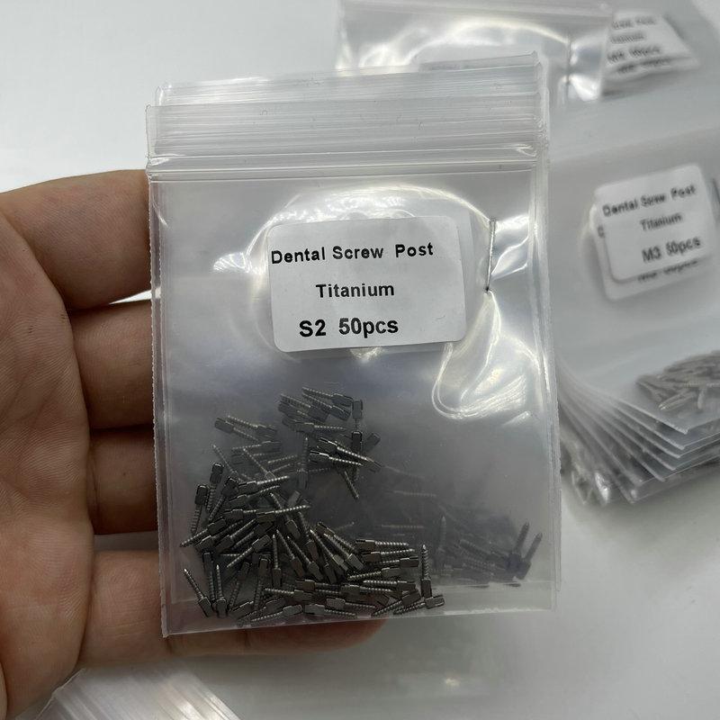 

Стоматологічний титановий гвинтовий штифт 50 шт. в пакеті Стоматологічні матеріали Для інструменту стоматолога Використання в стоматології Штифт