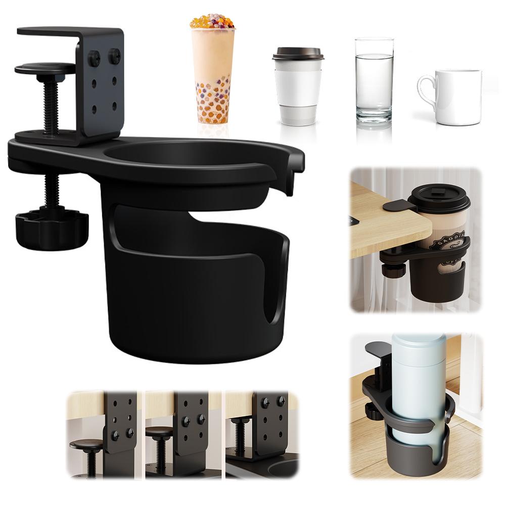 Rotating Desk Cup Holder Coffee Mug Holder 3 Adjustable Height Drinking Bottle Holder Water Bottle Stand for Home Office School