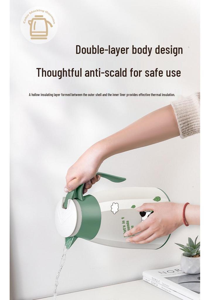 48-Hour Insulated Cartoon Kettle with Glass Liner - 2025 Edition for Dormitory/Student Use