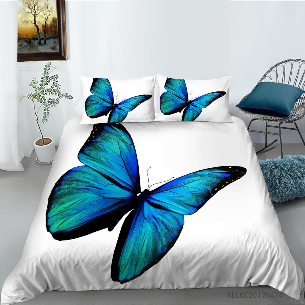 Quilt Cover Pillowcase Two Or Three-Piece Set Polyester Color Insect 3D Digital Printing
