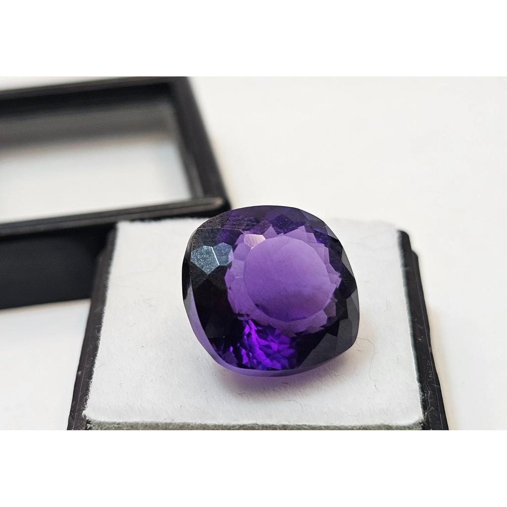 Purple Amethyst & Stud Making Natural 10-11 Ct Cushion Cut Fabulous Gemstone