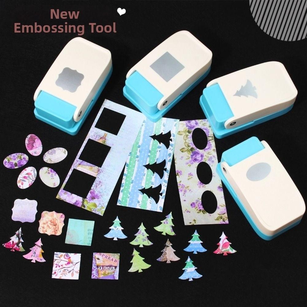Large Size Stamp Border Punch DIY Christmas Tree Hole Punch Toothed Puncher Embosser  for Card