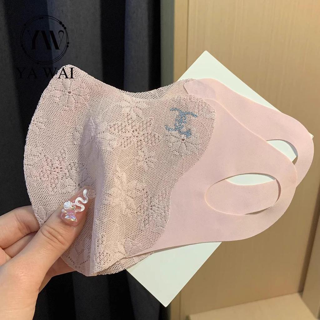 3D Ice Silk UV Protection Lace Face Mask with Eye Corner Guard