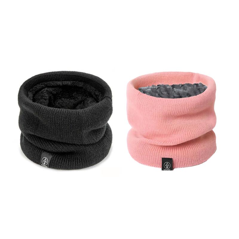 Fashion Women Knitted Scarf, Solid Color Cashmer Winter Neck Warmer for Ladies, Thick Thermal Wrap for Men, Cycling Neck Gaiter