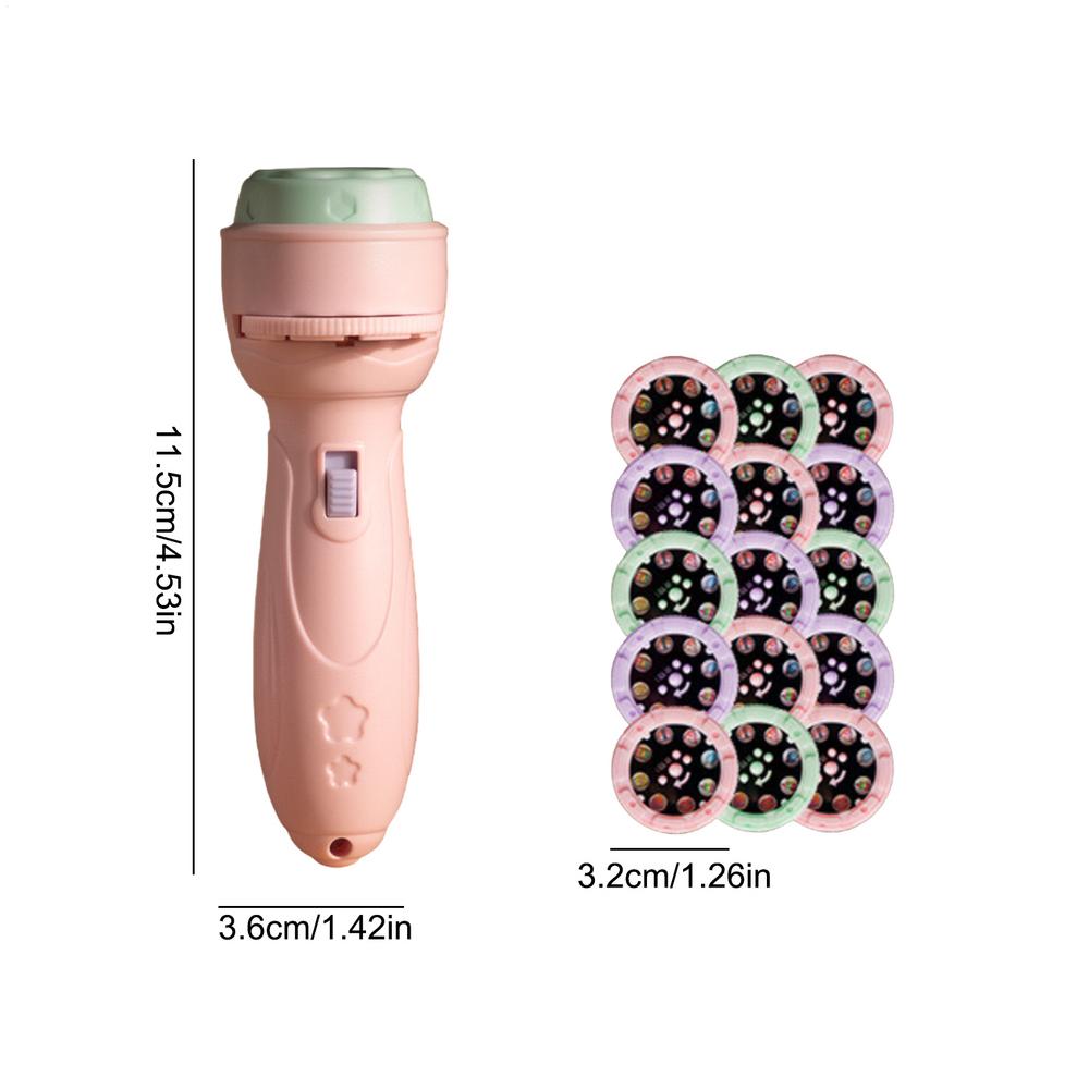 120 Patterns Projection Flashlight Early Education Puzzle Development Toy Cartoon Projector Torch Baby Toy Children Enlightenmen