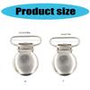 Stylish Metal Suspender Attachments Set of 10 Bracers Clip for Pants Overalls Shoulder Strap Pacifier Adjustment Clip