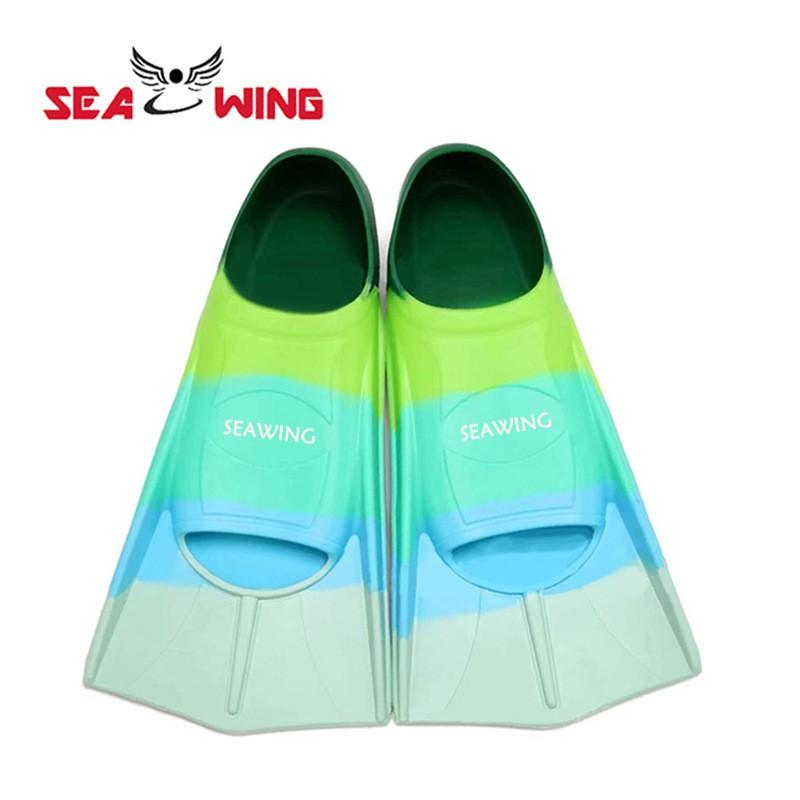 Kids Silicone Swim Fins Swimming Training Frog Kick Practice Lightweight Short Blade Dive Children Adults