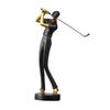 Statua Figurina da Golf Giocatore di Golf Decorazione Ornamento, Centrotavola, Scultura Artistica in Resina per Ufficio Soggiorno Regalo per Amante del Golf
