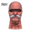 Humorvolle Outdoor-Sportmaske Alter Mann Skimaske, Winterliche Lustige Vollgesichts-Balaclava mit Halsbedeckung, Realistisches Muster Cosplay-Kostüm für