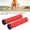   Mountain Bike Handlebar Single Locking Grips   Shock Absorbing Rubber Grips