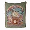 Versatile Ins-Style Line Illustration Blanket: Perfect for Camping, Casual Use, Naps, Throwing, Sofas, Picnics, and Bed Ends.