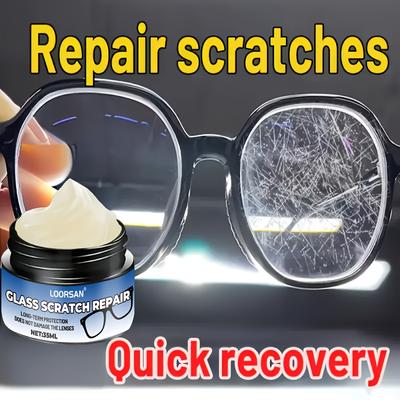 Kit di riparazione multifunzionale per lenti in vetro, ripristina chiarezza e superficie liscia, adatto per vetri d'auto, specchietti retrovisori e occhiali