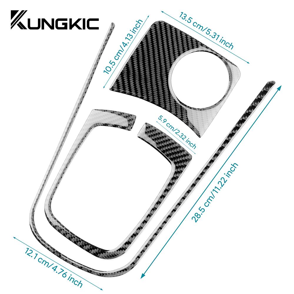 Real Soft Carbon Fiber Sticker For Renault Fluence Megane 2009 2010 2011 2012 2013 2014 2015 LHD RHD Gear Shift Interior Panel