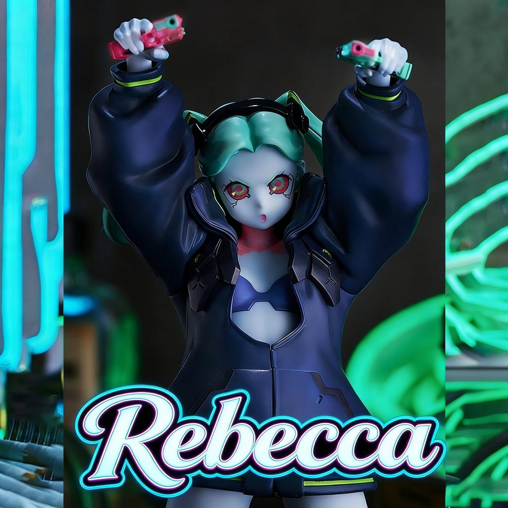 Hot Game Cyberpunk Crazy Edgerunners Rebecca Figure Anime Action Figure Collectible Model Toy Desktop Decoration Gift For Fans