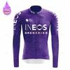 Conjunto de Maillot de Ciclismo de Manga Larga de Forro Polar de Invierno Equipo Granadero Ropa para Bicicleta de Montaña Ropa Ciclismo Traje de Bicicleta de Carreras