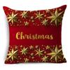 Home Decor Nordic Christmas Red Printed Polyester Pillowcase For Living Room Bedroom Decor Funda De Almohada