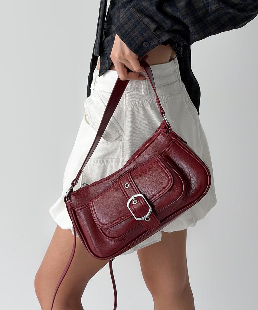 The Green Lab Pocket Shoulder Bag [Red]