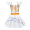 Kids Girls Casual Cute Cartoon Print Vest Sleeveless Dress Dance Cosplay Wear