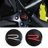 2026 Hot For VW VOLKSWAGEN 4Pcs 60mm Aluminium R Logo Badge Car Wheel Center Hub Caps Stickers For VW Volkswagen Car Styling Whe