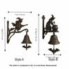Sounding Halloween Witch Doorbell Vintage Halloween Door Hanger Witch Hanging Ornament  Garden