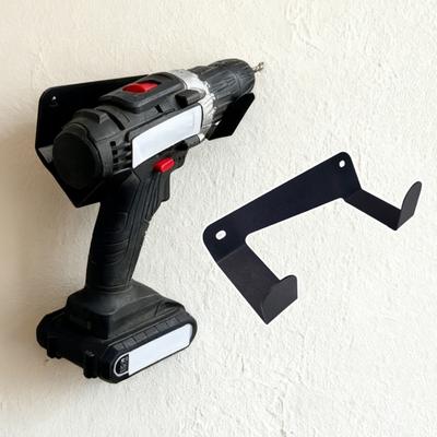 Gancho de Almacenamiento para Taladro Montado en Pared Acero al Carbono Resistente a la Corrosión Gancho de Almacenamiento para Taladro Eléctrico Herramientas Eléctricas Equipamiento de Jardín