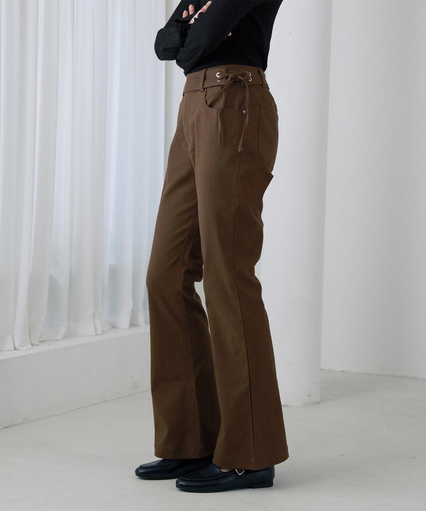 JUCYJUDY Belted Bootcut Pants Jzpt621D