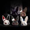 Plüsch Gothic Kaninchen Schlüsselanhänger für Damen Tasche Anhänger Dekoration Niedliches Plüsch Bully Kaninchen Auto Schlüsselanhänger Party Geschenke Schlüsselanhänger Zubehör