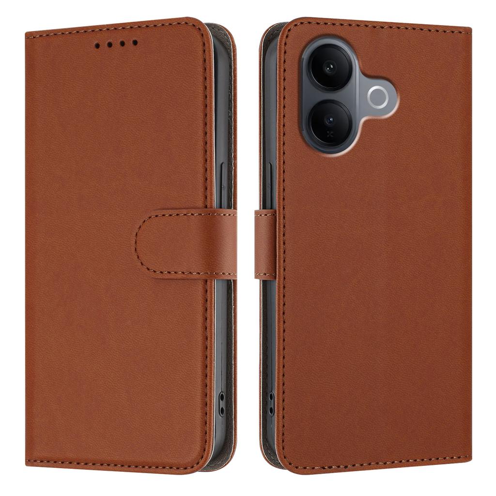 Dla vivo V60 Lite 5G Skórzane etui Jednokolorowe etui na telefon z portfelem