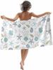 Beach Towel Summer Ocean Beach Microfiber Sand Free Towel, Blue Sky Sea Soft Absorbent Quick Dry Travel Towels for Women Men