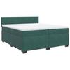 Maison Exclusive - Sommier à lattes de lit et matelas Vert foncé 200x200cm Velours