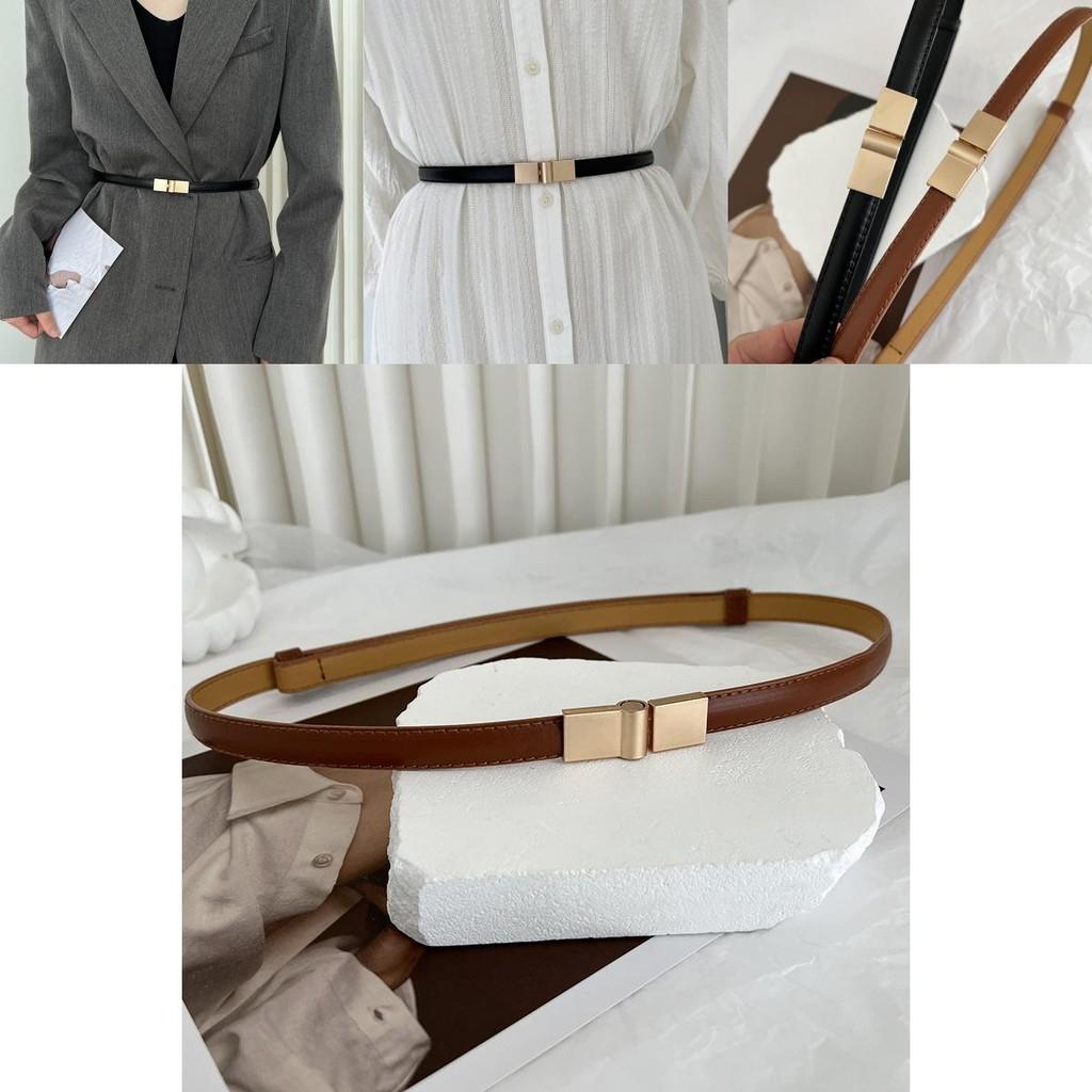Stylish Korean Double Buckle Waist Belt For Women Perfect For Dresses Sweaters Coats