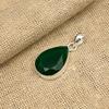 Pretty Green Onyx Gemstone Handmade 925 Sterling Silver Jewelry Pendant For Women