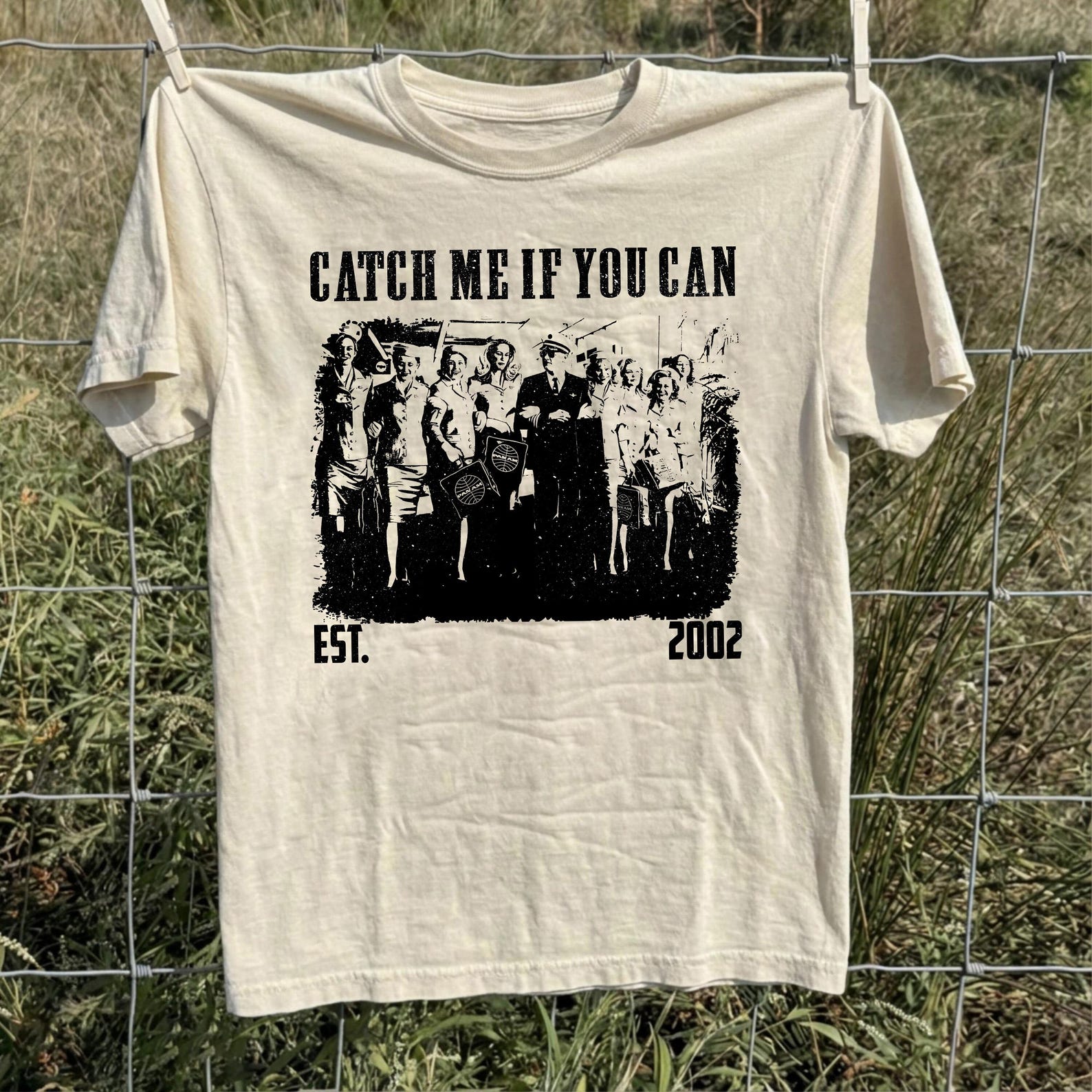 Catch Me If You Can Shirt, Comfort Colors Vintage Film Tee S