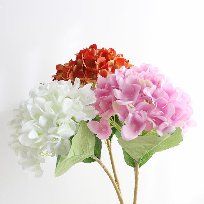 Silk Hydrangea Flowers - Decorative Artificial Ornaments for Weddings, Available in 24 Colors