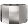 Plant Pot Silver 60 X 60 X 35 Cm Stainless Steel